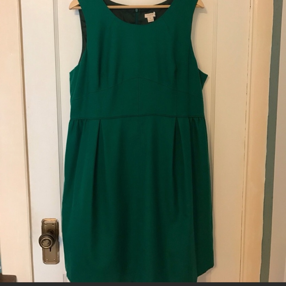 J Crew Factory Green Professional Dress, Sz. 20